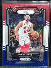 Ben Simmons 2023-24 Panini Prizm RED WHITE BLUE PRIZM NBA Card Nets #26
