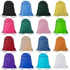 PEACHES Drawstring Backpack Cinch Sack School Tote Gym Bag Sport Pack