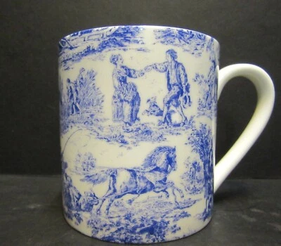 R A LAWRENCE Extra Large Fine Bone China One 1 Pint Pot Mug Rik's Village Life 18-20oz