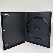 50 PCS NEW STANDARD 14MM SINGLE BLACK DVD CASES, NO DVD LOGO, TOP QUALITY, PSD12
