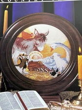 Gentle Adoration 1988 Plate Single Pattern 3 Pages From Magazine Cross Stitch