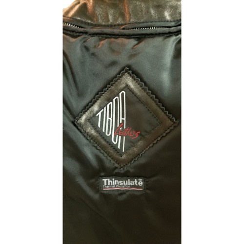 ✅NWT Tibor Black Leather Chinchilla Rex Rabbit Trim Convertible Insulated Coat! - Picture 21 of 22