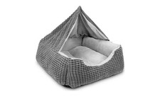 GASUR Dog Beds for Large Medium Small Dogs, Rectangle Cave Hooded Blanket Puppy