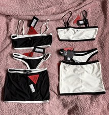 Ego Square Neck and Thong Bikini Set of 3 Size 6  or size 8 Brand New with Tags