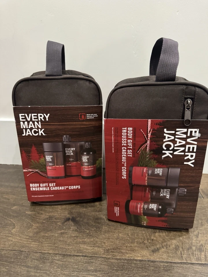 2X Every Man Jack Gift Set Cedarwood 4PCS 2in1 Shampoo, Body Wash, & Deodorant - Image 2 of 4
