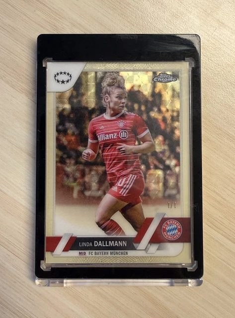 Linda Dallmann - SUPERFRACTOR 1/1 Topps Chrome UWCL 2022/23 - FC Bayern Women