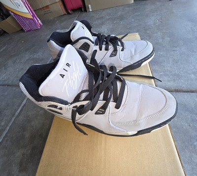 Nike Air Flight 89 Wolf Grey Black White 2012 Mid 306252-006 Men's Size 11.5