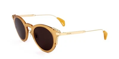 Lunettes de Soleil Police SPL624 Shiny total rose gold 46/26/135 Femme - Photo 1/3