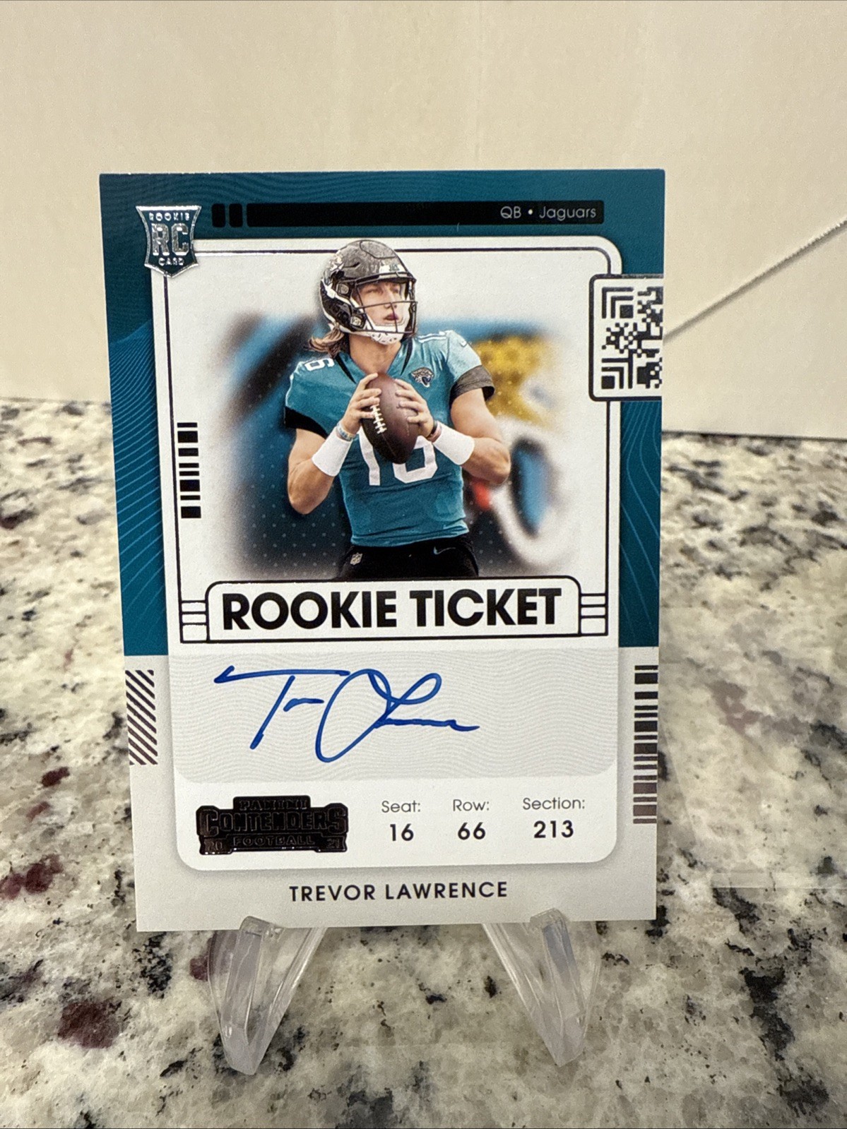 2021 Panini Contenders - Rookie Ticket RPS Trevor Lawrence #101 (AU, RC)