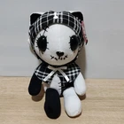 Hangry & Angry Gothic Punk Cat Hoodie Plush Toy Taito Prize Japan TAG 10"