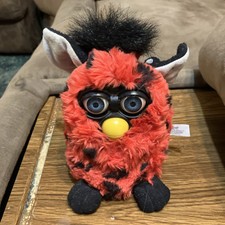 Vintage 1999 Furby Ladybug Tiger with blue eyes has not been tested