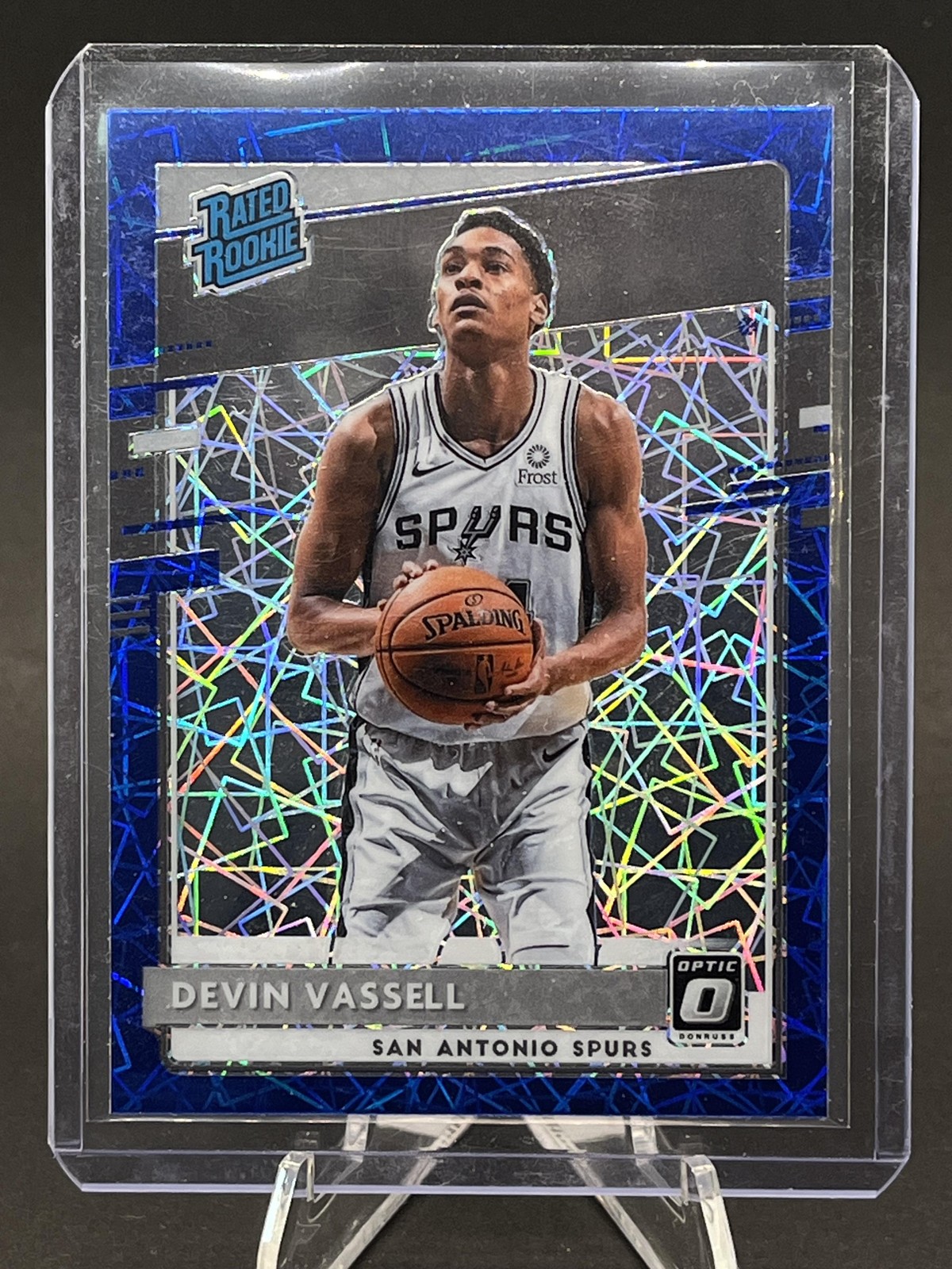 2020-21 Donruss Optic #161 Devin Vassell Blue Velocity 250004