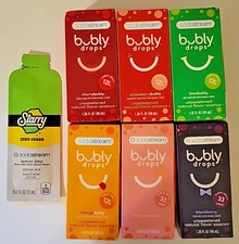 6x SodaStream Bubly drops Blackberry Fruit Water Drops 1.36oz Soda Stream Liquid