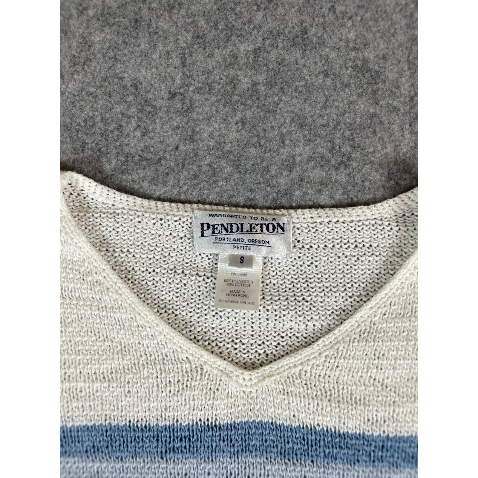 2000s Pendleton V Neck Pullover Sweater Womens Sm… - image 3
