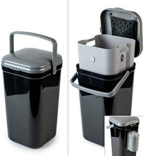 Outdoor Dog Poop Trash Can with Locking Handle  Deodorizer