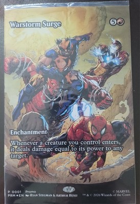 Avengers Armageddon #1 Warstorm Surge Variant w/Promo MTG Card Magic SEALED