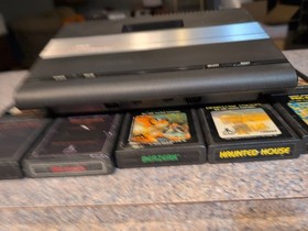 Atari 7800 Console With 15 Games Tested Defender  Space Invaders  Pac Man