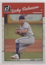 2023 Donruss Retro 1990 Variation Career Stat Line /134 Ricky Tiedemann #249 4z8
