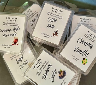 Wax Melts Tarts Six Cubes Per Pack Scented 100% Soy Wax Pick Your Scent