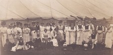 Edwardian Catering Staff Waiters Waitresses RPPC Postcard Tea Urns Marquee Tents