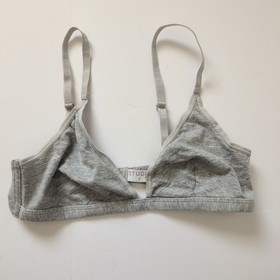 La Perla Studio 2 Everyday Loungewear Gray Triangle Bra - Size 34C - Modal Soft