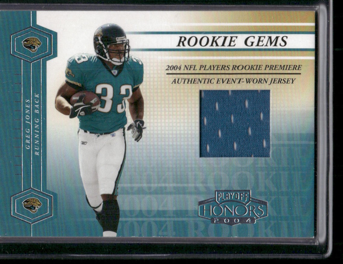 2004 Playoff Honors #219 Greg Jones #/750 Rookie Patch