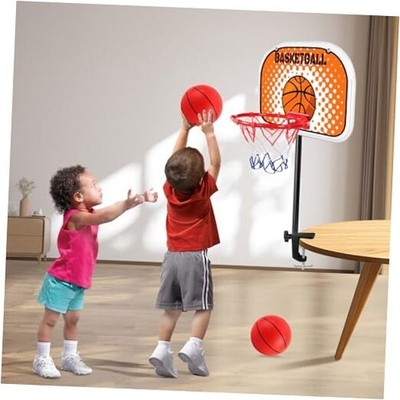 Indoor Basketball Hoop,Mini Tabletop Basketball Hoop Set with Two Balls, Clips