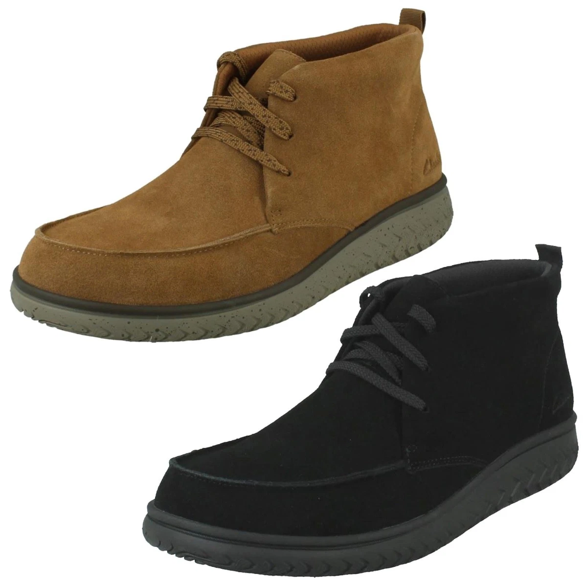 Botas Casual Inteligentes De Cuero Suede Clarks Para Hombre, RelaxLite Moc