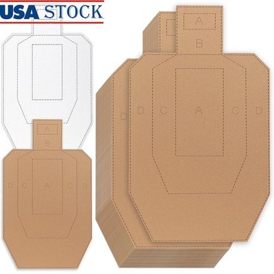 20 Pack Tactical Cardboard Shooting Targets Silhouette Practice Training New