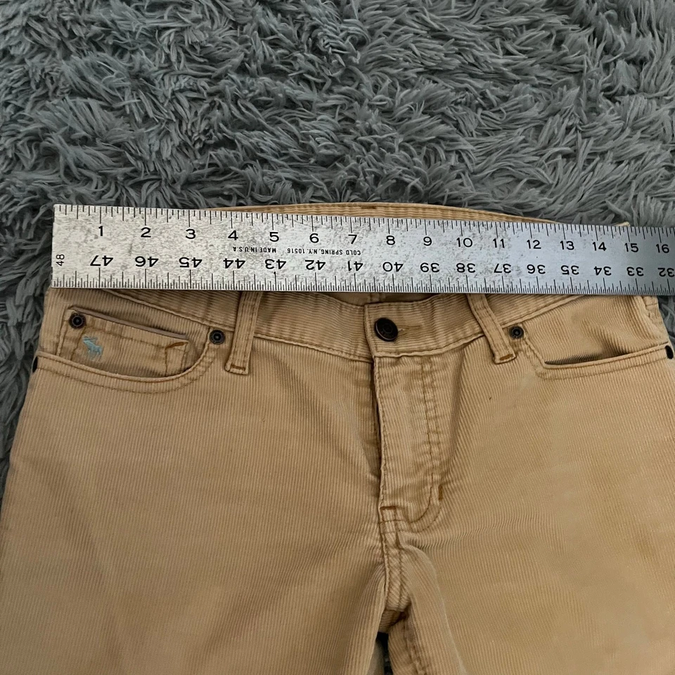Vintage 2000s Abercrombie & Fitch Bell Corduroy Pants Low Rise Y2K - Image 3 of 4
