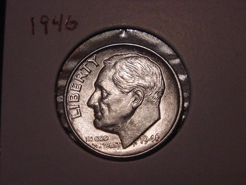 1946 ROOSEVELT DIME AU BU NICE ORIGINAL COIN FREE SHIPPING