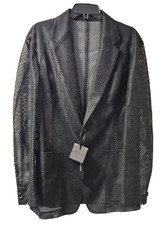 VERSACE Formal Jacket Poly Mesh SZ 48 NWT RARE  1375 RETAIL