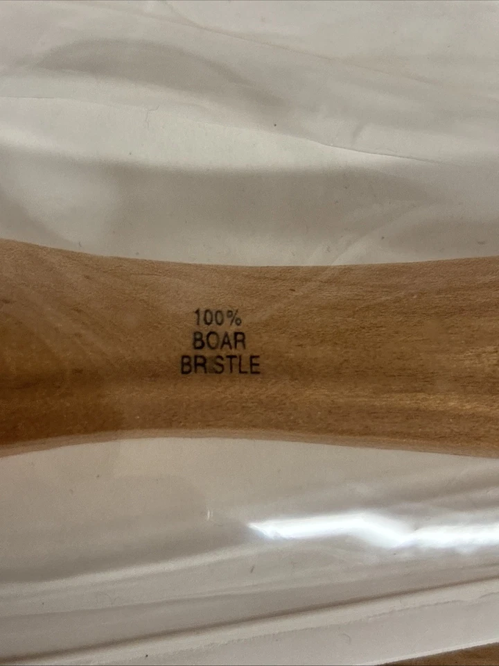 Vtg Goody 100% Boar Bristles Hair Brush Wood Handle 90’s 2000’s Finishing Brush - Image 3 of 4