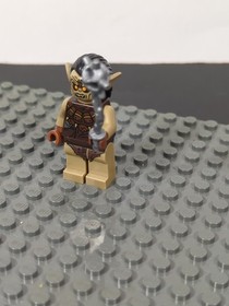 Lego Lord of the Rings Mordor Orc Minifigure Dark Tan Goblin (Set 9476) minfig