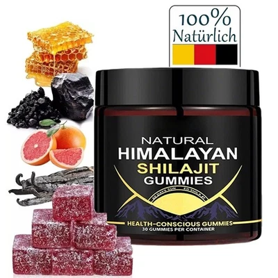 MARKENLOS Reine 100% Himalaya Bio Shilajit Gummies Shilajit Honig Natürliche Ergänzung
