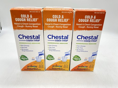 #ad Boiron Chestal Adult Cold and Cough Syrup 6.7 Nasal and Chest Congestion 3 pk. $22.00