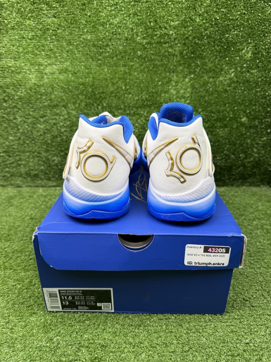 Size 11.5 - Nike Zoom KD 4 The Real MVP - Summit White | eBay
