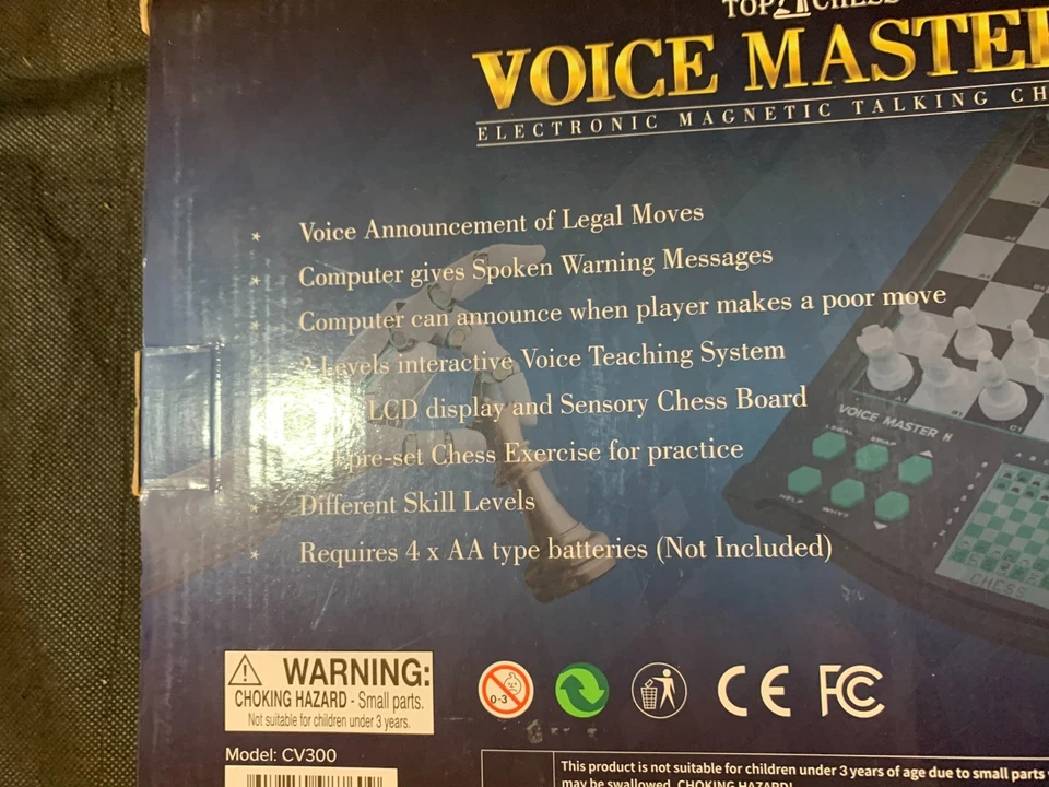 Classic Voice Master Electronic Chess Set, Ages 6+, 1-2 Players Free S/H - Image 3 of 4