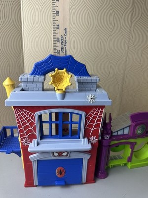 Marvel Hasbro 2010 Spiderman Vs Green Goblin Bank Heist Toy Playset