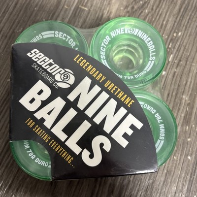 Sector 9 Nine Balls 61mm 78a Green Longboard Wheels (Set Of 4) #N3A