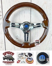 74-87 Ramcharger Dodge 4x4 Pickup Wood Steering Wheel 14 Vintage Mahogany Premi