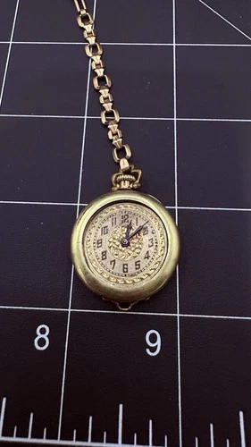 Antique Vintage Bulova Pendant Pocket Watch American Standard Case GF
