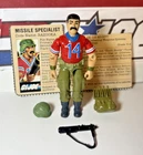 GI Joe Bazooka 1985 v1 *COMPLETE w/File Card, Near Mint!* Vintage ARAH Original