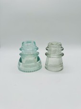 Vintage Hemingray Glass Insulators 42 & 17 Made in USA