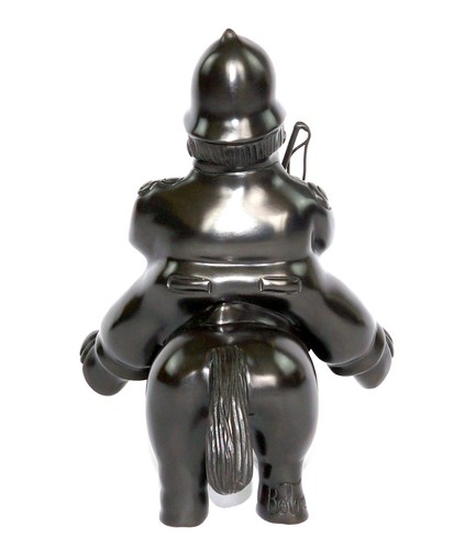 Fernando Botero "Police on Horseback" Great Bronze Sculpture Signed & Sealed. - Picture 8 of 13