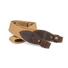 Tourbon Rifle/Shotgun Sling Webbing Strap Leather End Adjustable Random Color