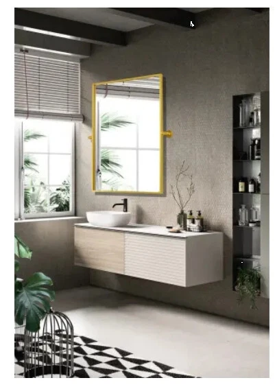24" W x 32" H Transitional Rectangular Framed Mirror Elegant Lighting Everly - Image 2 of 3