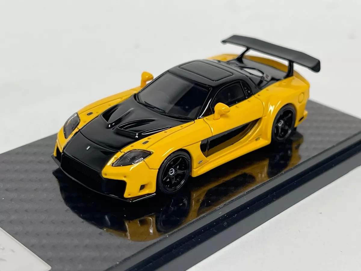 1/64 YM Model Mazda RX-7 Fortun 7 VeilSide in Yellow 299 pieces