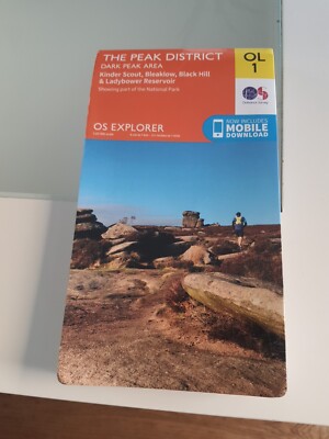 The Peak District | (Wander-Karte) | Englisch (2019) | Dark Peak Area