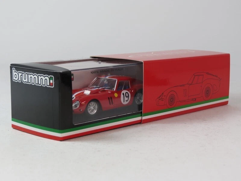 Brumm Ferrari 250 GTO #19 Guichet chassis 3705GT Le Mans 1962 1/43 R534 2025 - Immagine 4 di 4